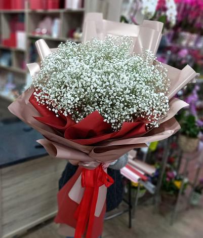 Букет цветов из: Гипсофила в Горном Забайкальского края