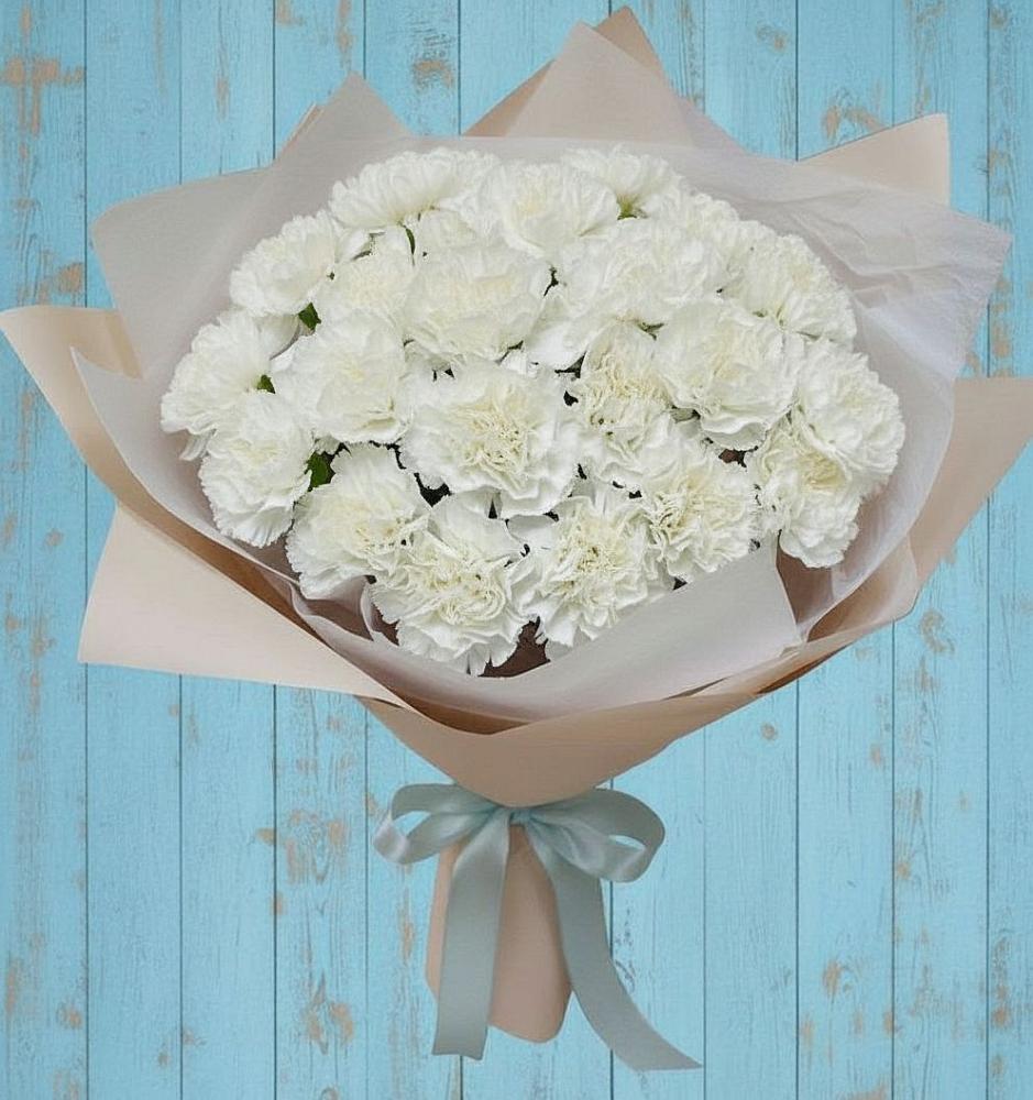 Букет цветов из: Гвоздики в Горном Забайкальского края