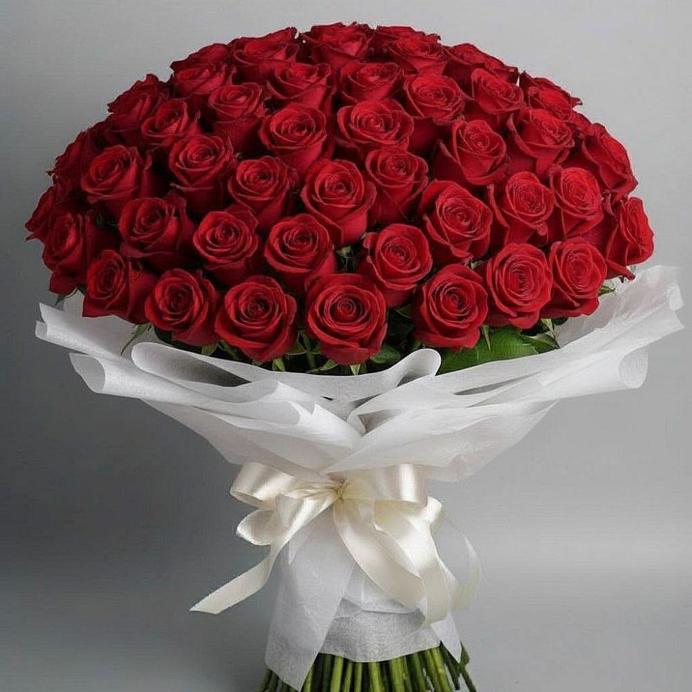 Букет 101 Красная роза Блэк Мэджик в Горном Забайкальского края