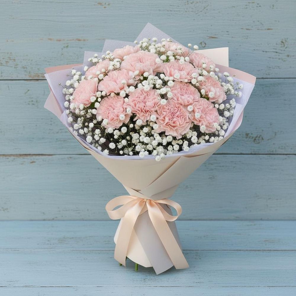 Букет цветов из: Гвоздики в Горном Забайкальского края