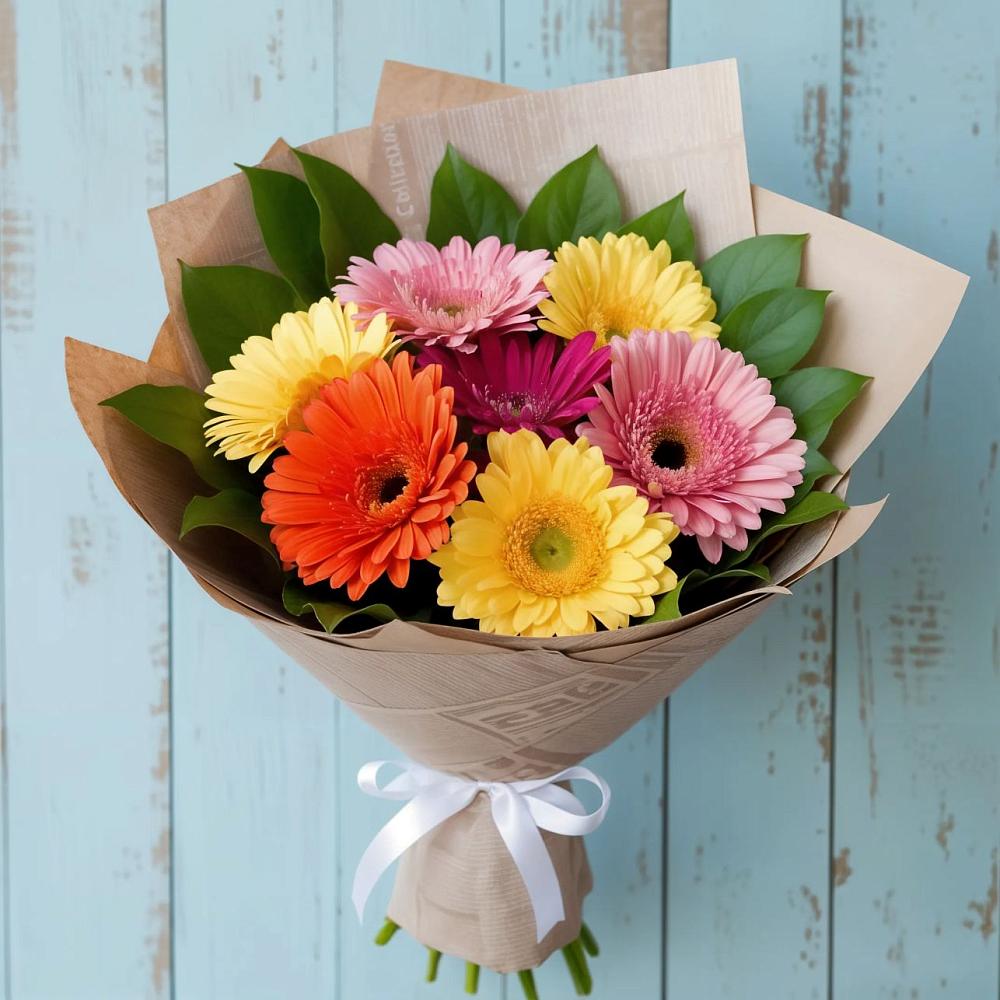 Букет цветов из: Герберы в Горном Забайкальского края