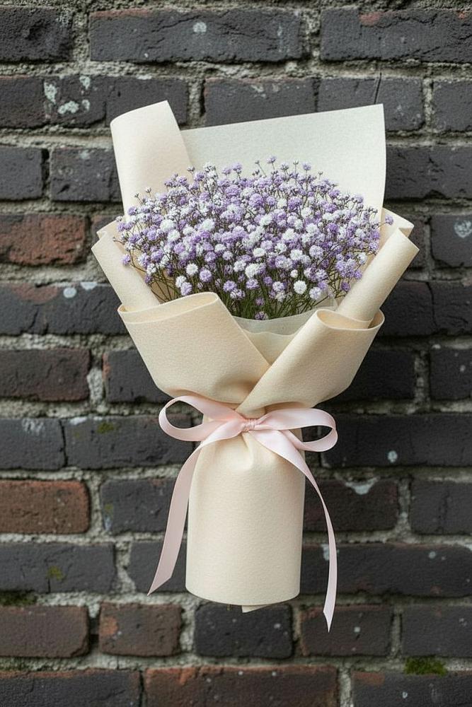 Букет цветов из: Гипсофила в Горном Забайкальского края