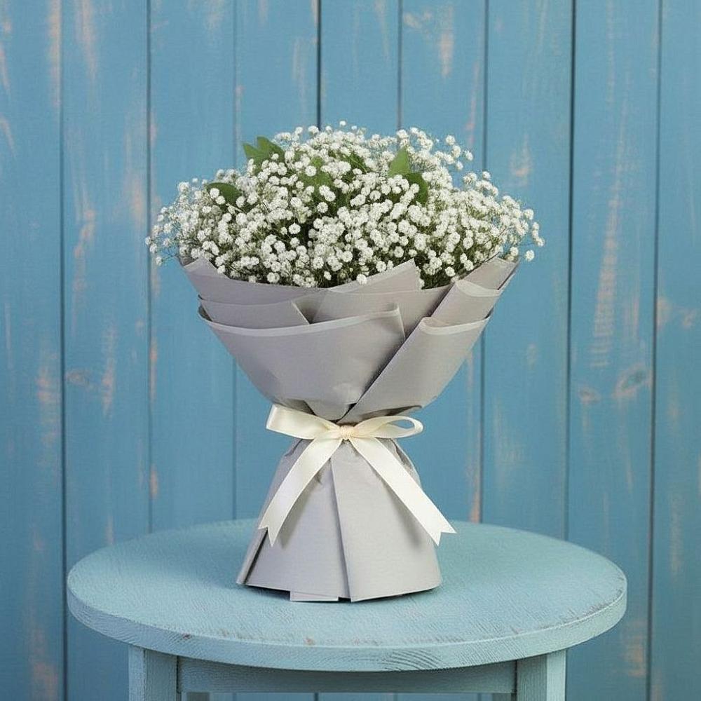 Букет цветов из: Гипсофила в Горном Забайкальского края