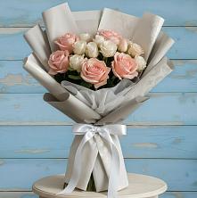 Букет цветов из:  Розы в Горном Забайкальского края
