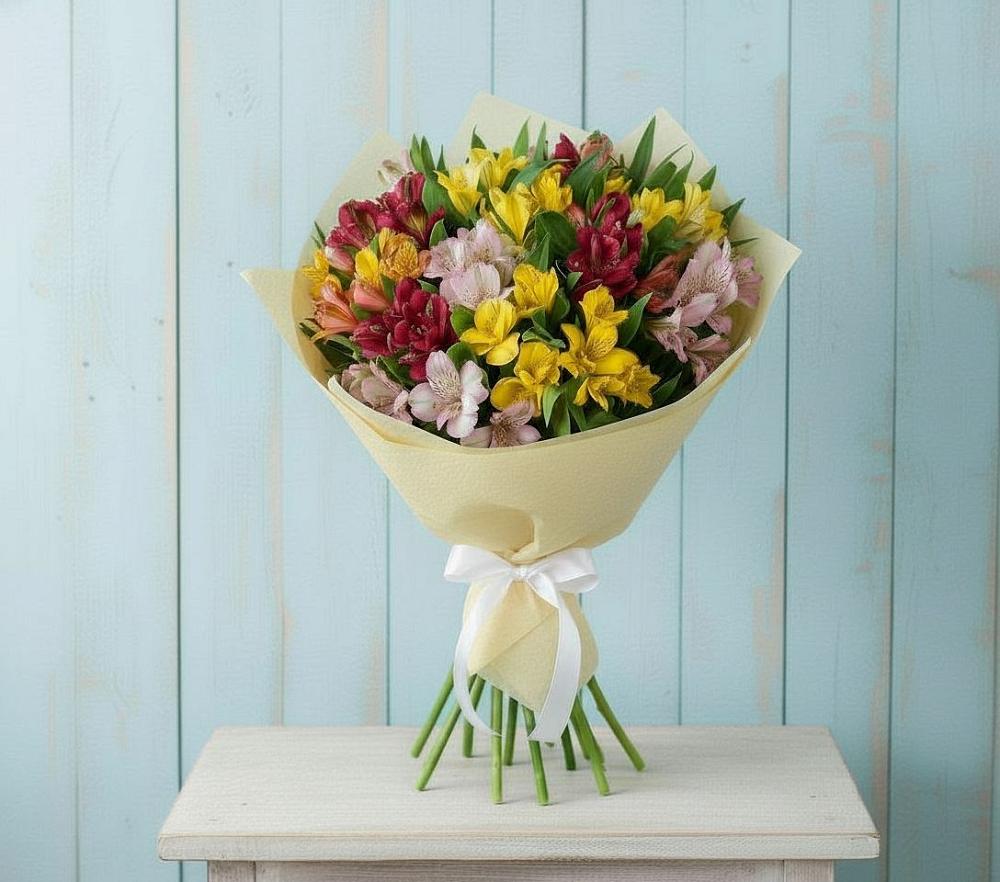 Букет цветов из: Альстромерии в Горном Забайкальского края