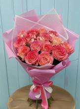 Букет 15 Розовых роз Равель #REPLACE_PRED# Горном Забайкальского края