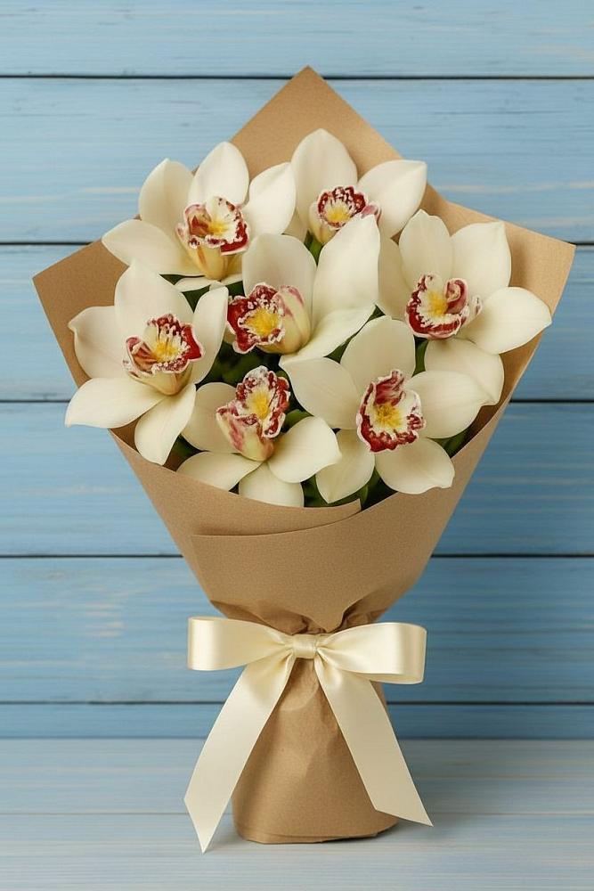 Букет цветов из: Орхидеи и Розы в Горном Забайкальского края